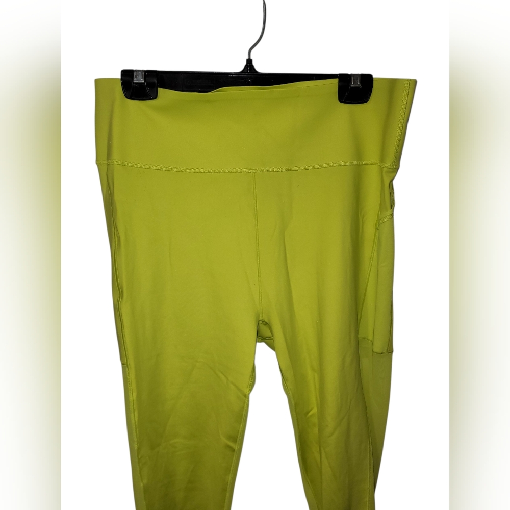 IVY PARK|Adidas Bright Neon Yellow Women's Leggings (Size XL) - Picture 5 of 7